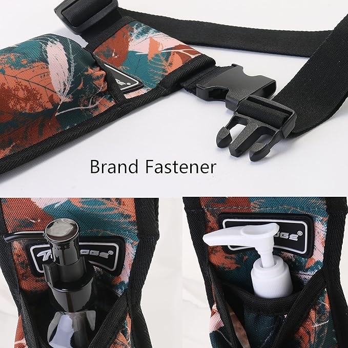 Massage Oil and Lotion Bottle Bag Holster for Therapists (TH1kd-YellowShuYe)