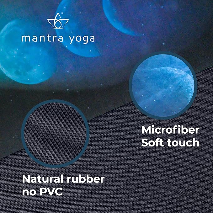 Mantra Yoga Travel PRO 1.5mm with Knee Pad - Foldable Fitness & Exercise Mat with Bag | Lightweight, Compact & Eco-Friendly | Non-Slip & Washable | For All Types of Yoga | 72" L x 24" W | 2.6 lbs