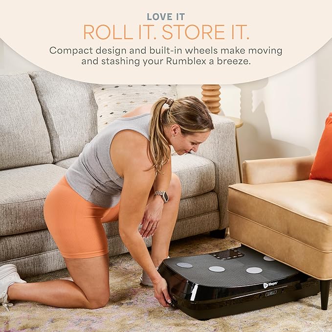 Lifepro Rumblex 4D Vibration Plate Exercise Machine with Triple Motor Oscillation, Linear, and Pulsation – Advanced 4D Vibration Technology for Whole Body Fitness, Weight Loss and Recovery at Home