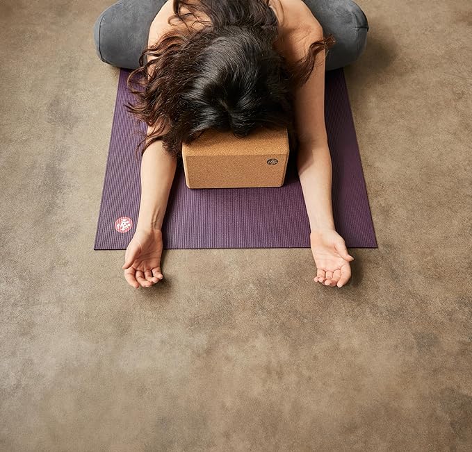 Manduka Yoga Block - Fine-Grain Cork Block, Yoga Equipment, Home Gym Accessory, Pilates Tool, Lightweight for Travel, Extra Firm Workout Accessory with Comfortable Edges