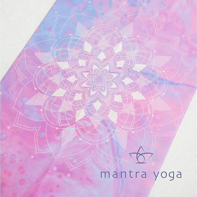 Mantra Yoga Travel PRO 1.5mm with Knee Pad - Foldable Fitness & Exercise Mat with Bag | Lightweight, Compact & Eco-Friendly | Non-Slip & Washable | For All Types of Yoga | 72" L x 24" W | 2.6 lbs