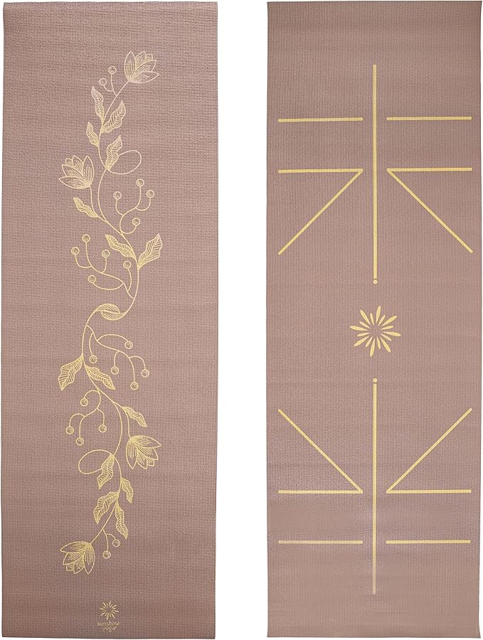 Ascend Yoga Mat - Premium 6mm Thick, 72" x 24", Solid or Reversible Print, Non Slip, Tear Resistant, Workout Mats for Pilates, Home, Studio, Fitness, Gym, Training, Floor Stretching