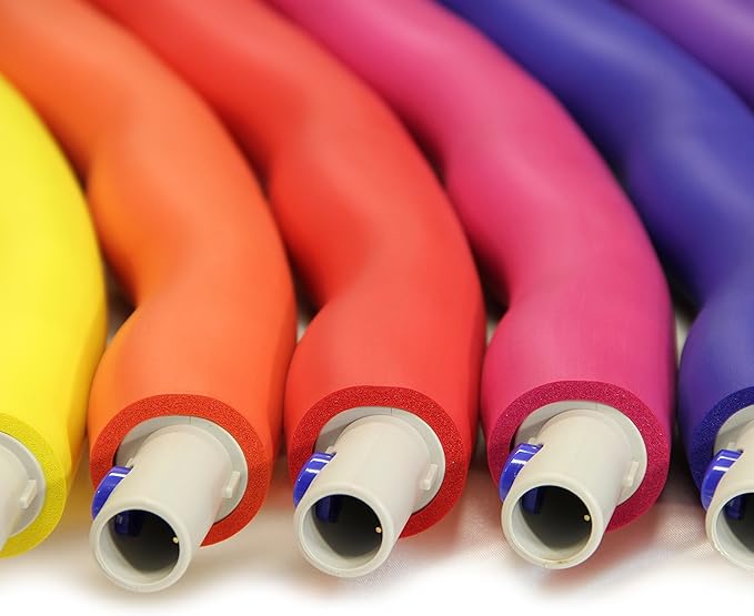 Weighted Hula Hoop, ACU Hoop 4M - 4 lb Medium, Weight Loss Fitness Workout Sports Hoop with ridges. (Rainbow Colors)