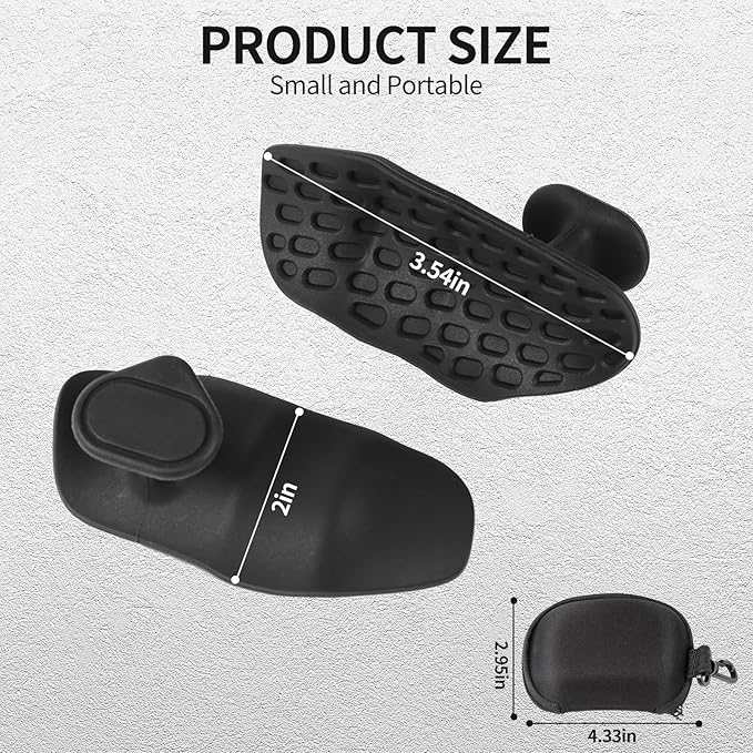 Gym Grips for Men and Women, Non-Slip Rubber Grips for Deadlifts, Rows and Pull-ups, Protect Palms Suitable, Rypt Grip and Lifting Grips. Black