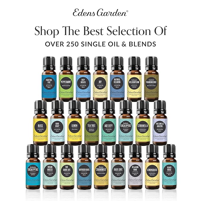 Edens Garden Lilac Body Oil – Bath, Body & Massage Oil with Pure Essential Oils & Vitamin E, Moisturizing Floral Aromatherapy for Skincare, 4 fl oz (118 ml)
