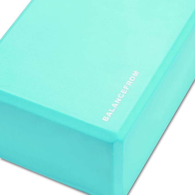 Fitvids Set of 2 High Density Yoga Blocks, 9"x6"x4" Each, Pair, Multiple Colors