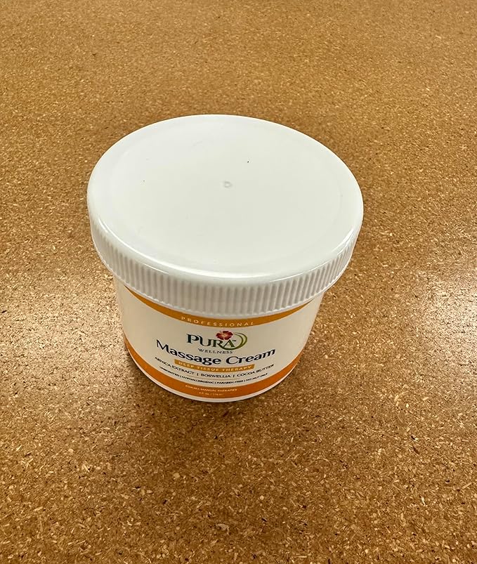 Deep Tissue Therapy 4 Fl oz Massage Cream, Professional, Massage Therapy, Unscented, Natural Ingredients, Skin Hydrating, Moisturizing, Muscle Relief, for Bruising, Recovery, Soothing