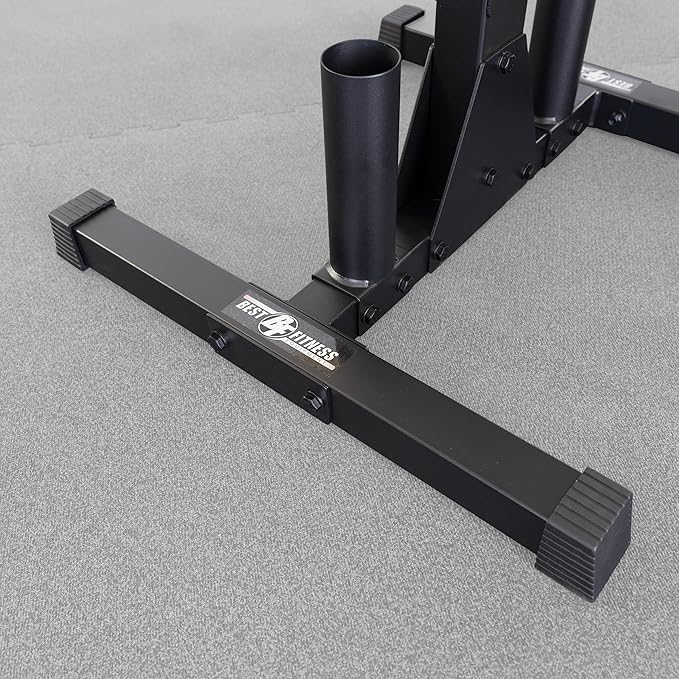 Best Fitness Body-Solid Weight Tree Rack for Olympic Plates - Bumper Plate Storage, Weight Plate Holder, Midnight Black