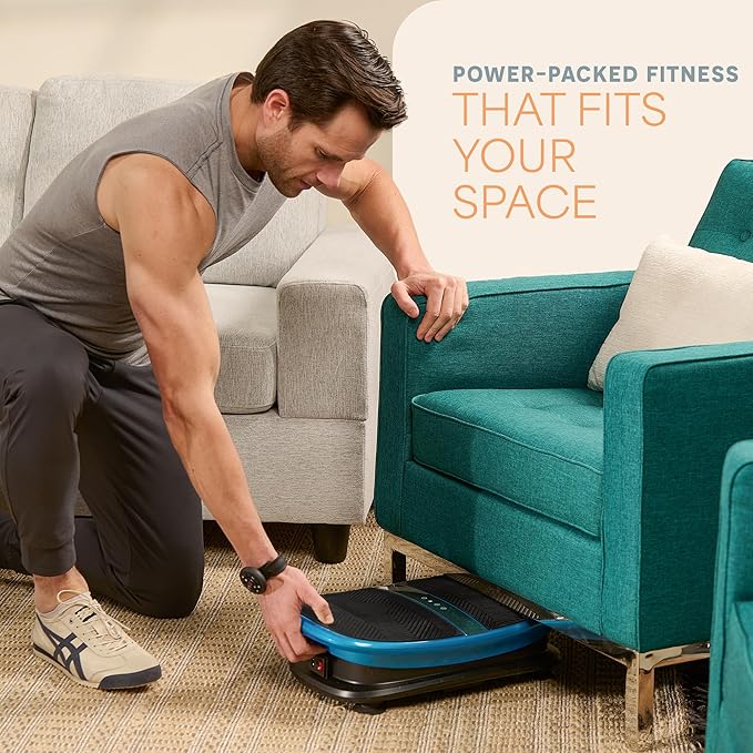 Lifepro Vibration Plate for Lymphatic Drainage – Whole Body Vibrating Platform Exercise Machine for Muscle Toning & Recovery with Remote Max Load 260 lb