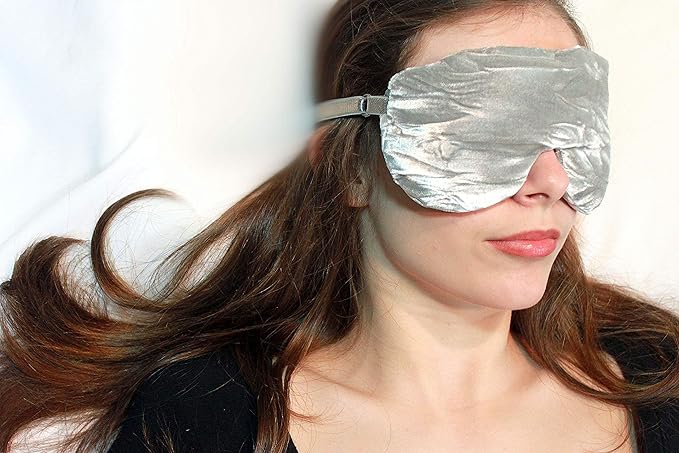 Handmade Weighted Sleep Eye Mask Yoga Pillow - Flax Seed Fill - Unscented - Lovely Lilac - TEMF-LL