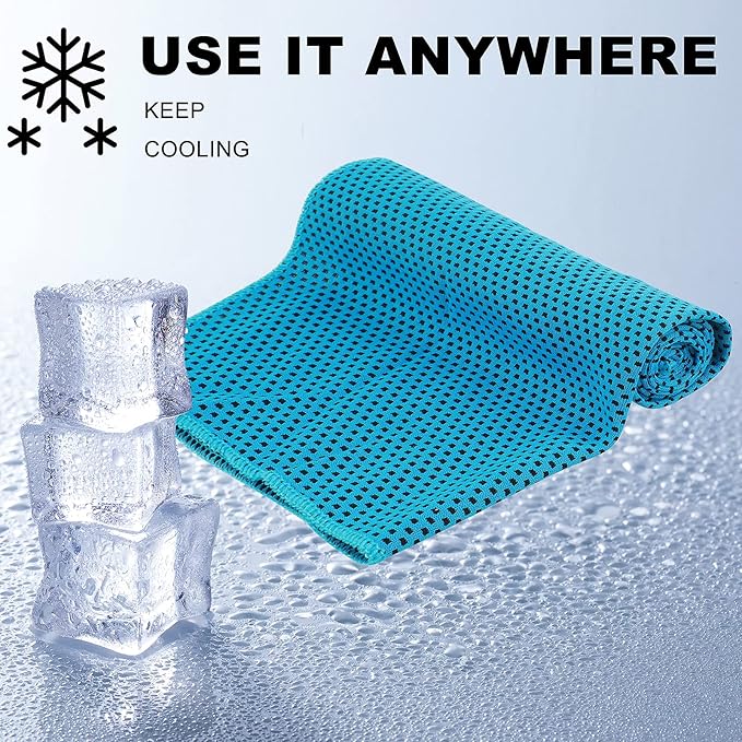 Cooling Towel Sport Ice Towel Quick Dry Cold Blanket Sweat Absorption Microfiber Instant Chilly Towel Neck Wrap for Running Swimming Yoga Gym Exercise