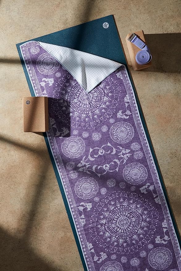 Yogitoes Yoga Hand Towel - Quick Drying Microfiber, Lightweight, Easy for Travel, Use in Hot Yoga, Vinyasa and Power, 16 Inch (40cm)
