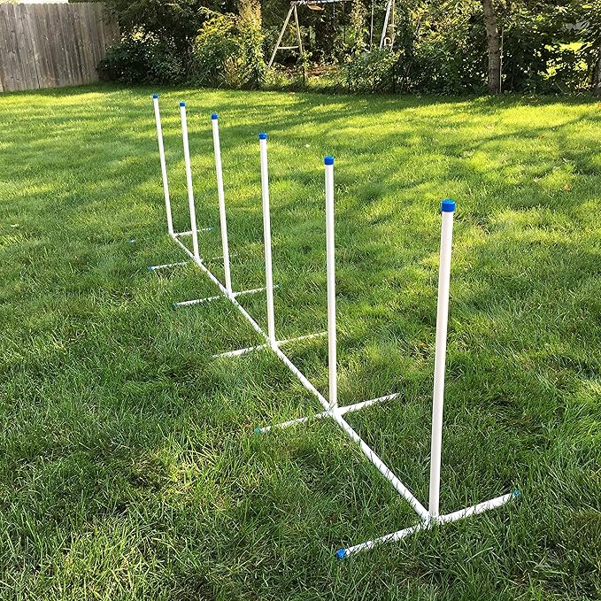 Trademark Innovations Dog Training Agility Weave Poles Equipment Set